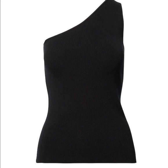 Banana Republic Tops - NWT silk black one shoulder top